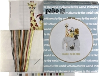 Borduurpakket geboortetegel wilde dieren