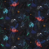 Zachte donker blauwe ruimtevaart sweat