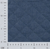 Chambray uni quilt, denim