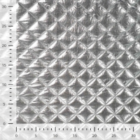 Zilver doorgestikte stof