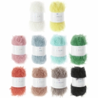 Ricorumi Furry, vegan mohair meebreigaren