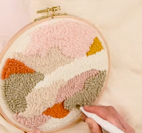 Needle punch naald voor dik garen