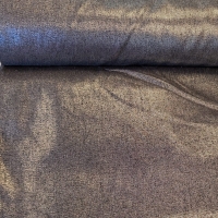 Zwart denim met zilver gloed