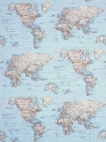 Wereldkaart canvas